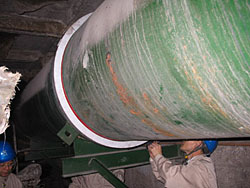 Foto Großer WELLAN Ring in einem Stahlwerk 
